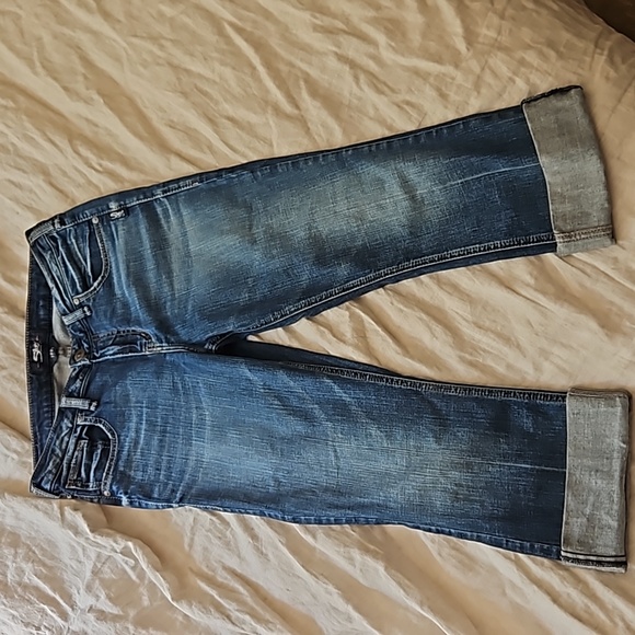 Silver Izzy ankle Kicker Capri's. W28/L26. - Picture 2 of 6